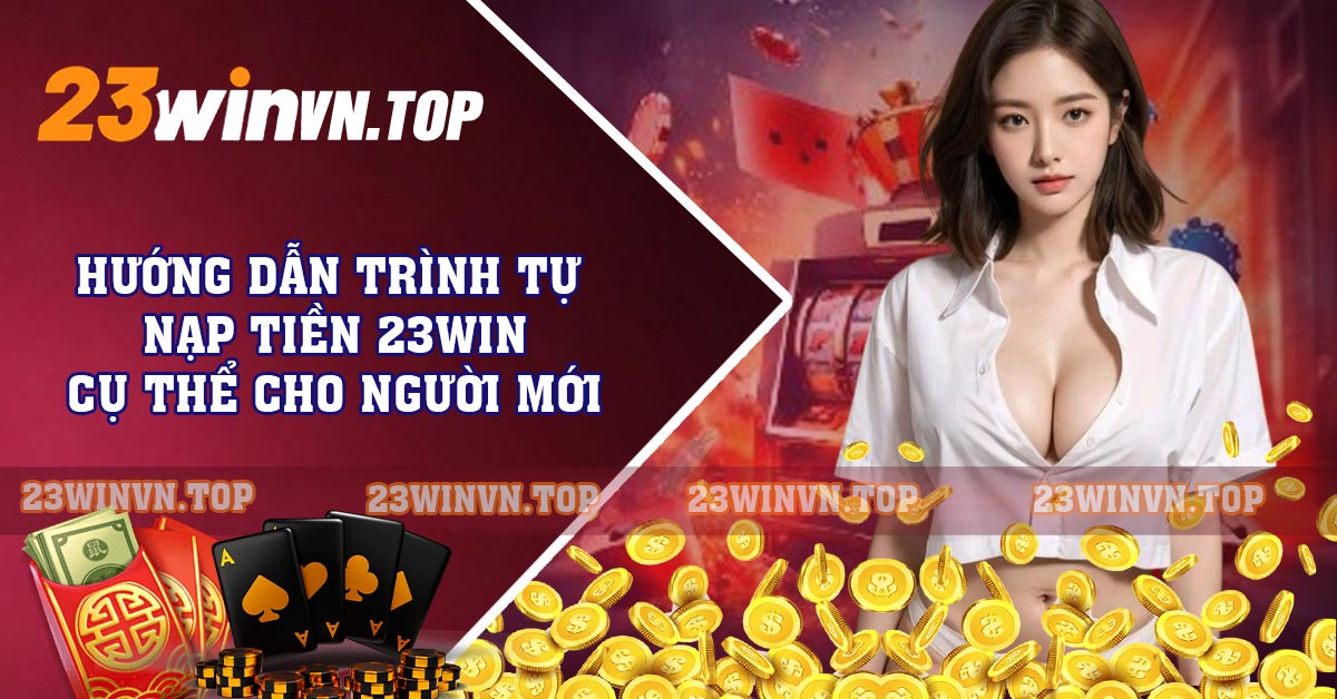 Hướng dẫn trình tự nạp tiền 23WIN cụ thể cho người mới